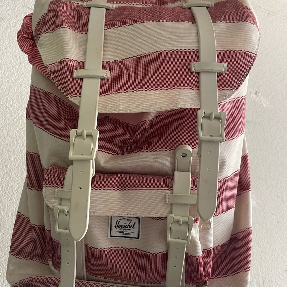 Herschel backpack pink and cream